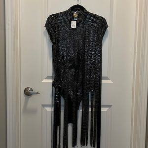 Glitter, Tassel Bodysuit